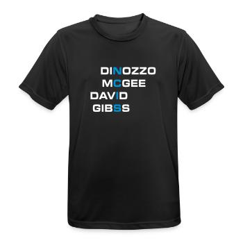NCIS agent de l'équipe - T-shirt respirant Homme - noir - Devant - AI Model Male 178 light (178cm)