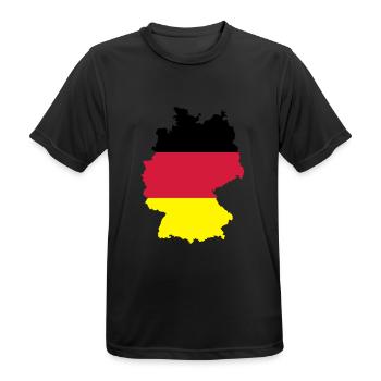 Germany - Men's Breathable T-Shirt - black - Front - AI Model Male 178 light (178cm)