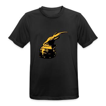 Albanischer Helm von Skanderbeg Tirana Albanien - Männer T-Shirt atmungsaktiv - Schwarz - Vorne - AI Model Male 178 light (178cm)