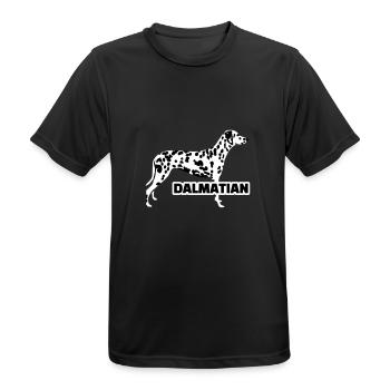 Dalmatian - Men's Breathable T-Shirt - black - Front - AI Model Male 178 light (178cm)