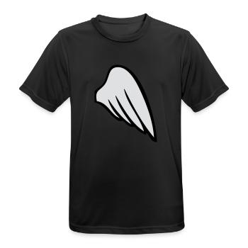 rightwing - Männer T-Shirt atmungsaktiv - Schwarz - Vorne - AI Model Male 178 light (178cm)