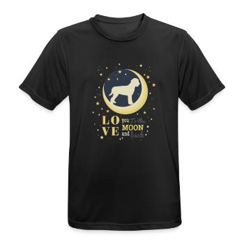 chien chien truffier italien t-shirt cadeau - T-shirt respirant Homme - noir - Devant - AI Model Male 178 light (178cm)