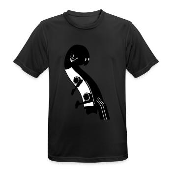 Instrument de musique Double Bass - Musicien - T-shirt respirant Homme - noir - Devant - AI Model Male 178 light (178cm)