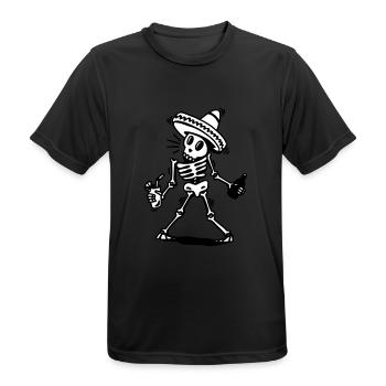 tequila - Männer T-Shirt atmungsaktiv - Schwarz - Vorne - AI Model Male 178 light (178cm)