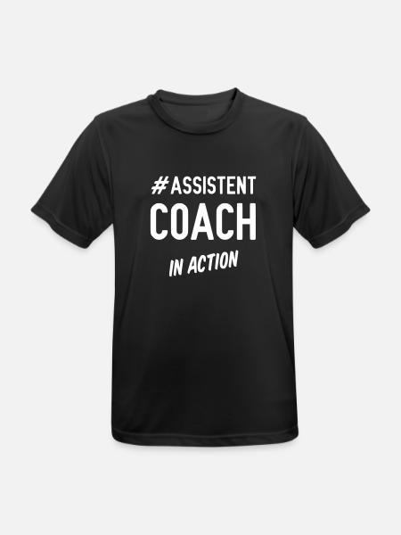 Assistent coach in action - Männer T-Shirt atmungsaktiv - Schwarz