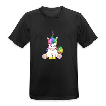 Süßes Aber Saures Einhorn Lustig - Männer T-Shirt atmungsaktiv - Schwarz - Vorne - AI Model Male 178 light (178cm)