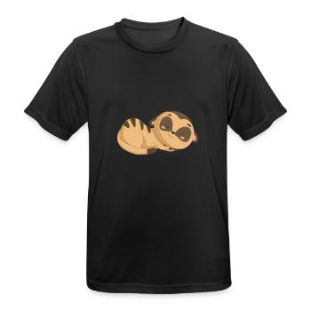 Suricate - T-shirt respirant Homme - noir - Devant - AI Model Male 178 light (178cm)