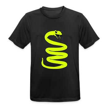 Enroulé Snale - T-shirt respirant Homme - noir - Devant - AI Model Male 178 light (178cm)