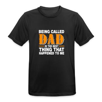 Being Called Dad Funny Father's Day - Men's Breathable T-Shirt - black - Front - AI Model Male 178 light (178cm)