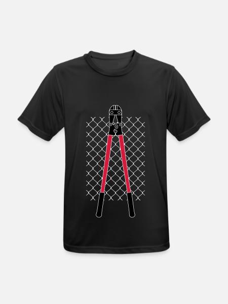 VANDAL'S ZAUN & ZANGE - Männer T-Shirt atmungsaktiv - Schwarz
