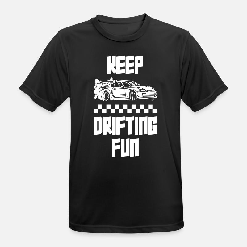 Keep Drifting Fun - Men's Breathable T-Shirt - black