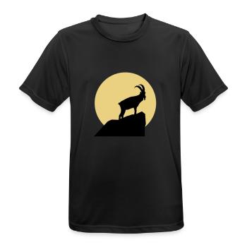 Sternzeichen Steinbock - Männer T-Shirt atmungsaktiv - Schwarz - Vorne - AI Model Male 178 light (178cm)