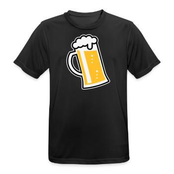 XLustig design for cheerful occasions (L / 3) - Men's Breathable T-Shirt - black - Front - AI Model Male 178 light (178cm)