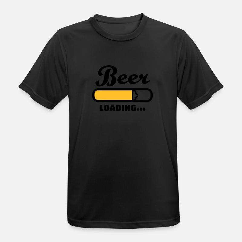 Bier - Männer T-Shirt atmungsaktiv - Schwarz