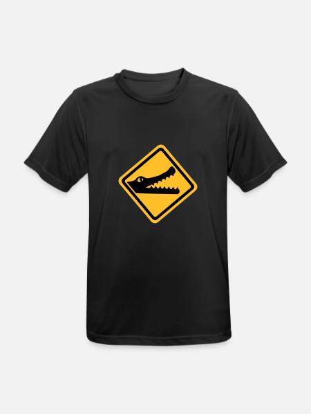 Crocodile - Men's Breathable T-Shirt - black