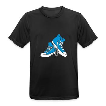 chaussures cool - T-shirt respirant Homme - noir - Devant - AI Model Male 178 light (178cm)