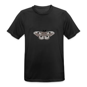 night peacock eye color - Men's Breathable T-Shirt - black - Front - AI Model Male 178 light (178cm)