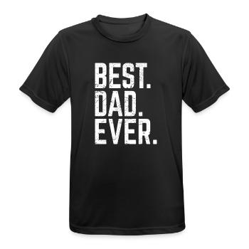 Meilleur papa de tous les temps - T-shirt respirant Homme - noir - Devant - AI Model Male 178 light (178cm)