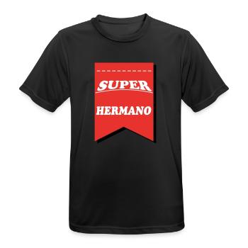 BROTHER SISTER BROTHER SISTERHERMANO - Men's Breathable T-Shirt - black - Front - AI Model Male 178 light (178cm)