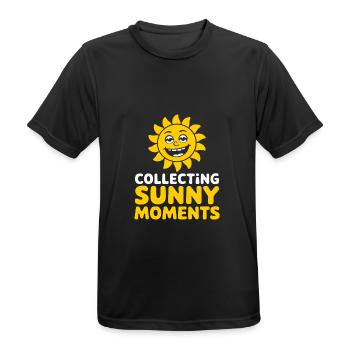 Sunny Summer Moments Vibes Summer Sun - Men's Breathable T-Shirt - black - Front - AI Model Male 178 light (178cm)