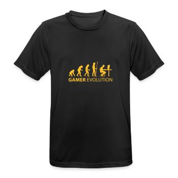 Gamer-Entwicklung - Männer T-Shirt atmungsaktiv - Schwarz - Vorne - AI Model Male 178 light (178cm)