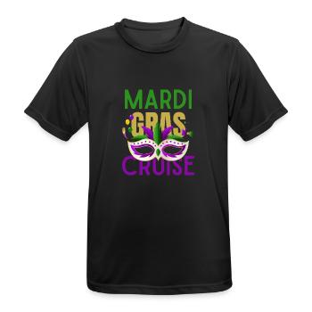 Mardi Gras Cruise 2026 Passende Familienfeier - Männer T-Shirt atmungsaktiv - Schwarz - Vorne - AI Model Male 178 light (178cm)