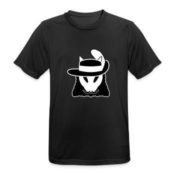 D'Artekuroeil - Männer T-Shirt atmungsaktiv - Schwarz - Vorne - AI Model Male 178 light (178cm)