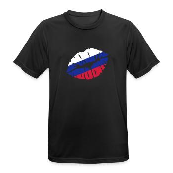 Russland - Männer T-Shirt atmungsaktiv - Schwarz - Vorne - AI Model Male 178 light (178cm)