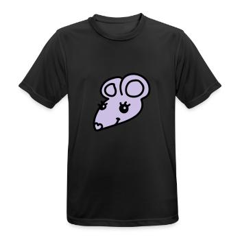 Sweet Mouse - Men's Breathable T-Shirt - black - Front - AI Model Male 178 light (178cm)