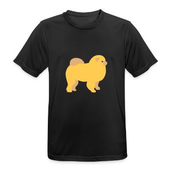 Chow-Chow - Männer T-Shirt atmungsaktiv - Schwarz - Vorne - AI Model Male 178 light (178cm)