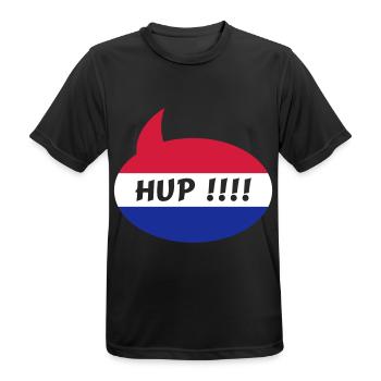 Hup Holland - T-shirt respirant Homme - noir - Devant - AI Model Male 178 light (178cm)