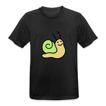 Vis Joyeux 3 - T-shirt respirant Homme - noir - Devant - AI Model Male 178 light (178cm)