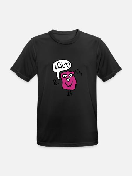 Kalt - Männer T-Shirt atmungsaktiv - Schwarz