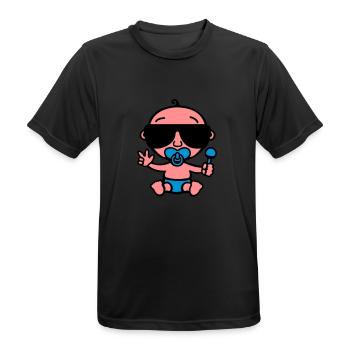 Cool Baby - Men's Breathable T-Shirt - black - Front - AI Model Male 178 light (178cm)