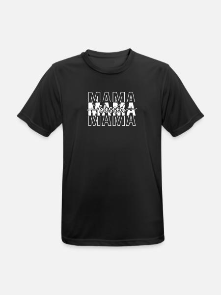Mama - Männer T-Shirt atmungsaktiv - Schwarz