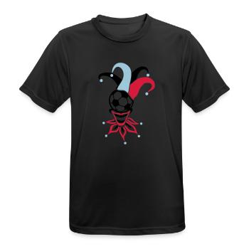 football joker ballon sport - T-shirt respirant Homme - noir - Devant - AI Model Male 178 light (178cm)
