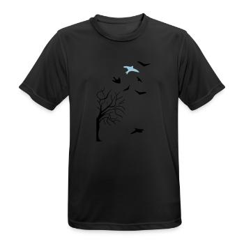 design - Männer T-Shirt atmungsaktiv - Schwarz - Vorne - AI Model Male 178 light (178cm)