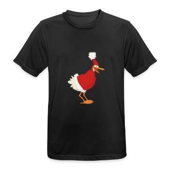 christmas chicken - T-shirt respirant Homme - noir - Devant - AI Model Male 178 light (178cm)