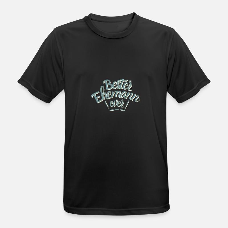Der beste Ehemann der Welt. Bester Ehemann ever! - Männer T-Shirt atmungsaktiv - Schwarz
