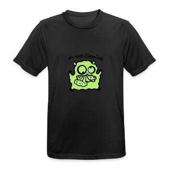 trop de légumes - T-shirt respirant Homme - noir - Devant - AI Model Male 178 light (178cm)