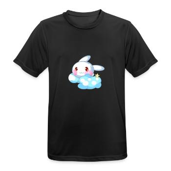 Rabbit cute kids - Men's Breathable T-Shirt - black - Front - AI Model Male 178 light (178cm)