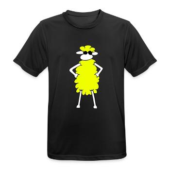 Sheep cool! - Männer T-Shirt atmungsaktiv - Schwarz - Vorne - AI Model Male 178 light (178cm)