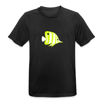 chelmon rostratus vektor - T-shirt respirant Homme - noir - Devant - AI Model Male 178 light (178cm)