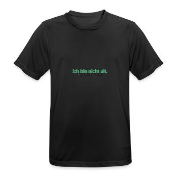 Je ne suis pas vieux, je suis un classique - T-shirt respirant Homme - noir - Devant - AI Model Male 178 light (178cm)
