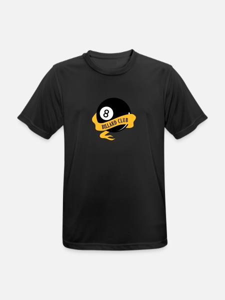 Billard Club - Männer T-Shirt atmungsaktiv - Schwarz