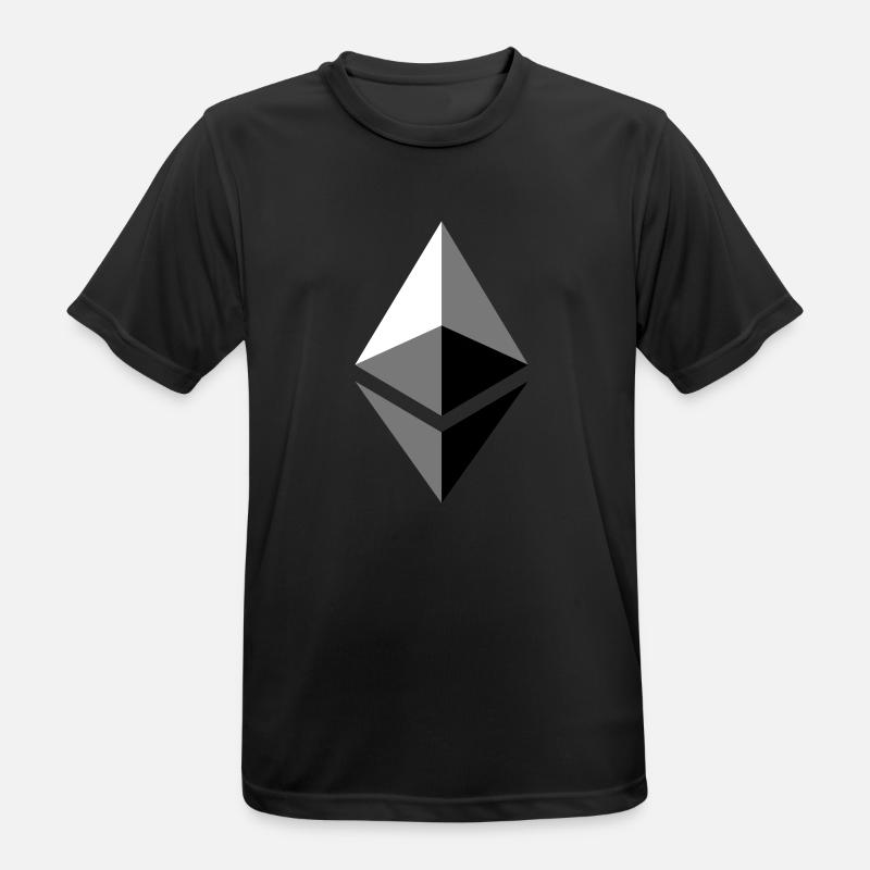 etherium ether ETH - Men's Breathable T-Shirt - black