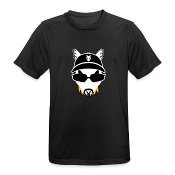 Ekuroeil King - Men's Breathable T-Shirt - black - Front - AI Model Male 178 light (178cm)