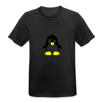 pinguin pingui - Männer T-Shirt atmungsaktiv - Schwarz - Vorne - AI Model Male 178 light (178cm)