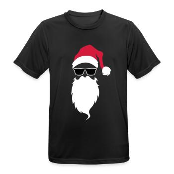 Santa Claus cool Santa Claus - Men's Breathable T-Shirt - black - Front - AI Model Male 178 light (178cm)