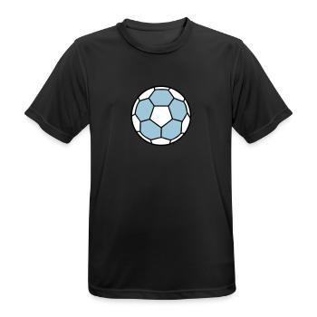 ballon de handball - T-shirt respirant Homme - noir - Devant - AI Model Male 178 light (178cm)